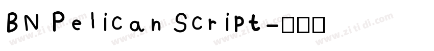 BN Pelican Script字体转换